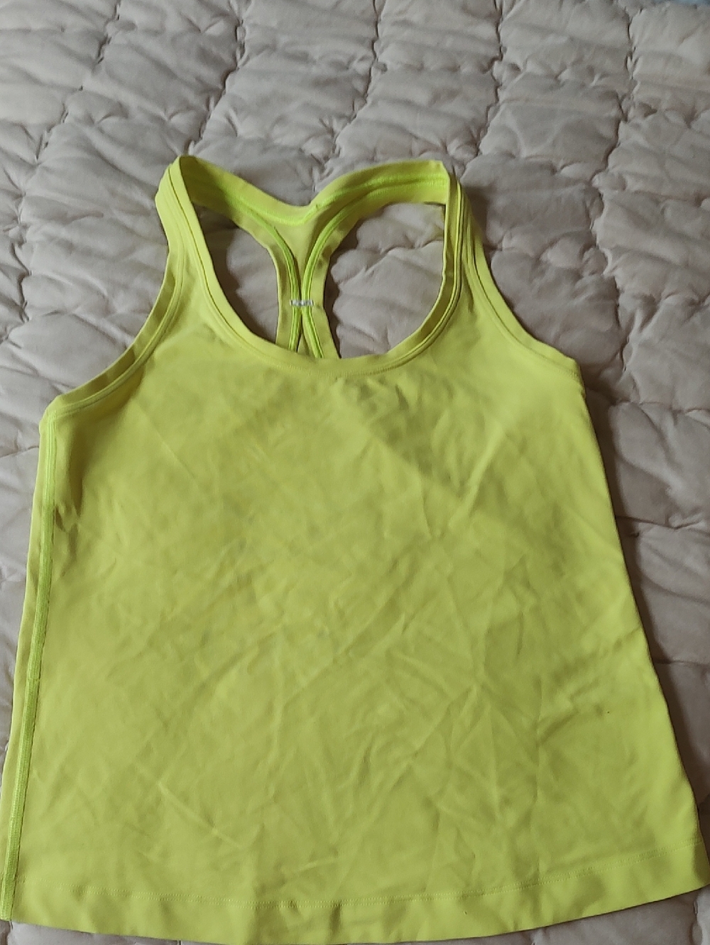 Lululemon Align Neon Yellow Racerback Tank Top